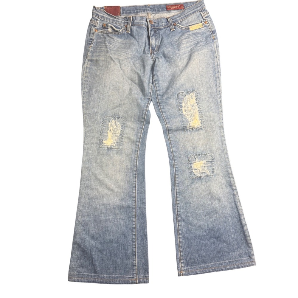 Blue 2 by Blue Cult‎ Womens Jeans Size 28 Made in USA Y2K VTG Denim Distressed